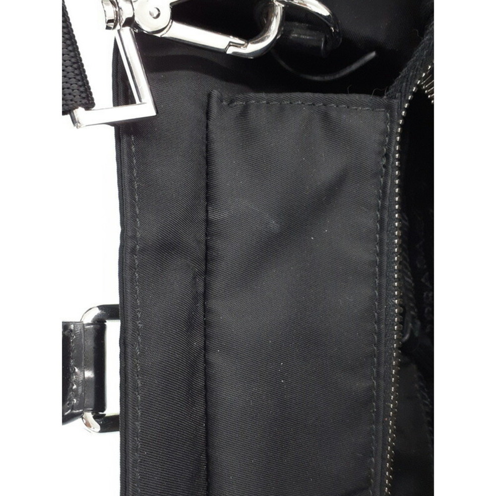 Prada Nylon Leather 2way Shoulder Bag Black - Picture 7 of 9